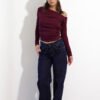 Pantalon Wide denim total blue Voss