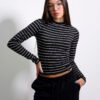 Polera manga larga Rayada