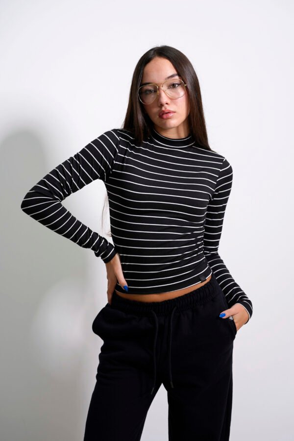 Polera manga larga Rayada