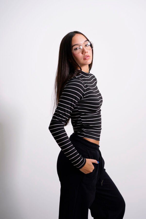 Polera manga larga Rayada