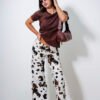 Pantalon estampado Vaca