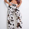 Pantalon estampado Vaca