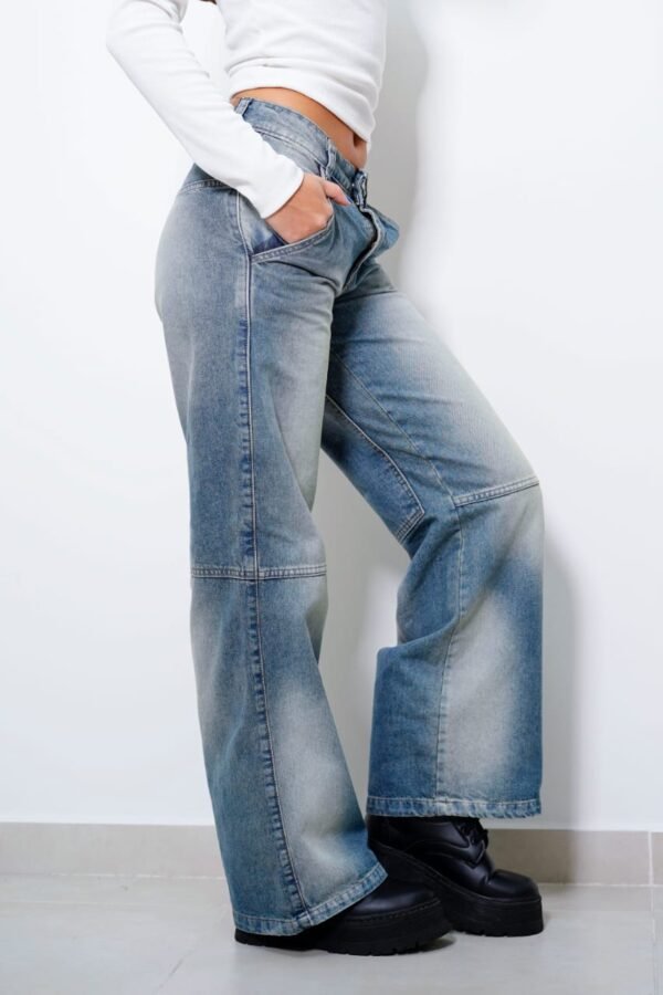 Pantalon wide doble Knee