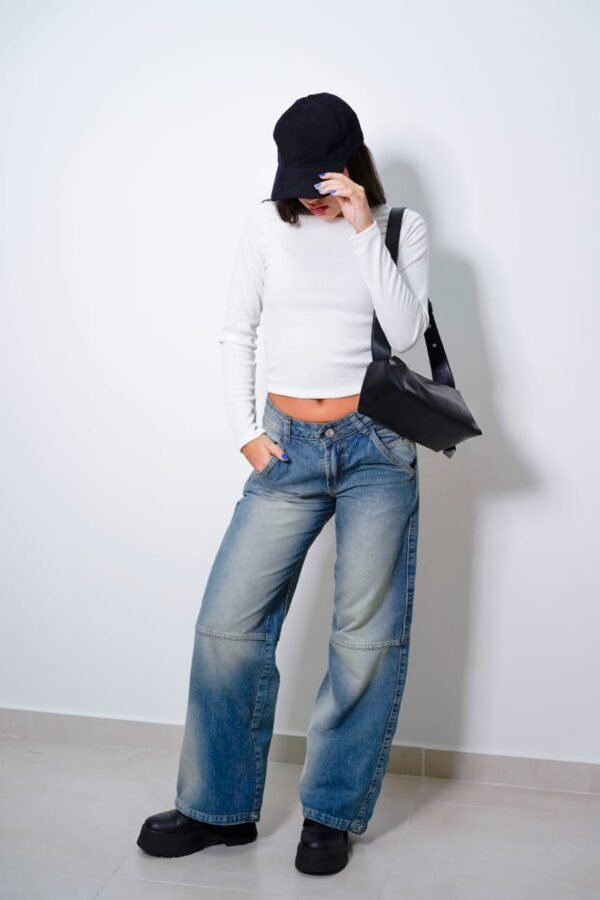 Pantalon wide doble Knee
