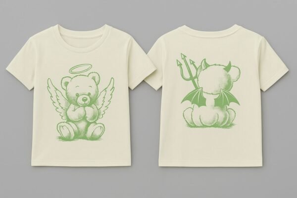 REMERA OSO "ANGEL/DIABLO"