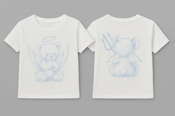 REMERA OSO "ANGEL/DIABLO"