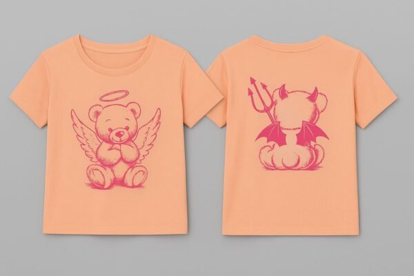 REMERA OSO "ANGEL/DIABLO"
