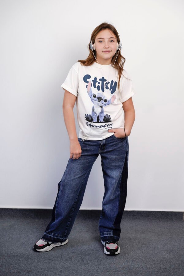 PANTALON WIDE DENIM 2 TONOS