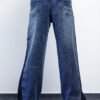 PANTALON WIDE DENIM 2 TONOS